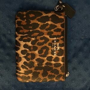 Coach wallet- leopard print